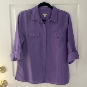 Talbots Linen/Cotton Blouse